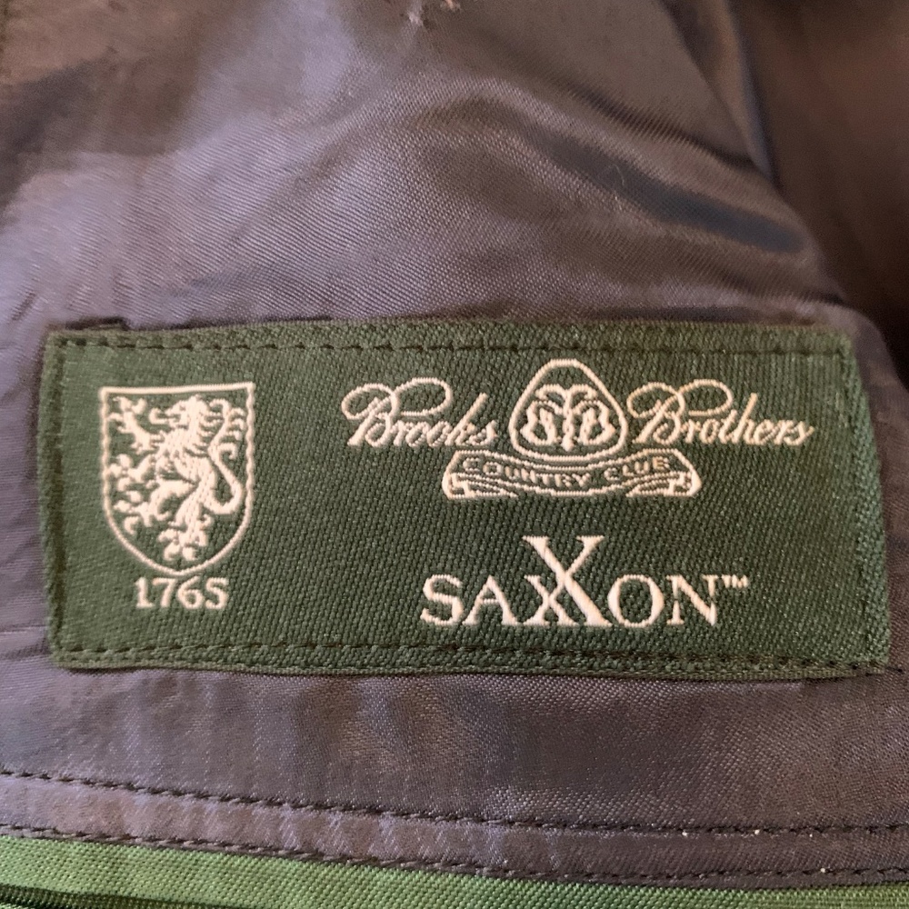 Vintage Brooks Brothers Mens Navy Blue Saxxon Madison Blazer-01 - Picture 4 of 9